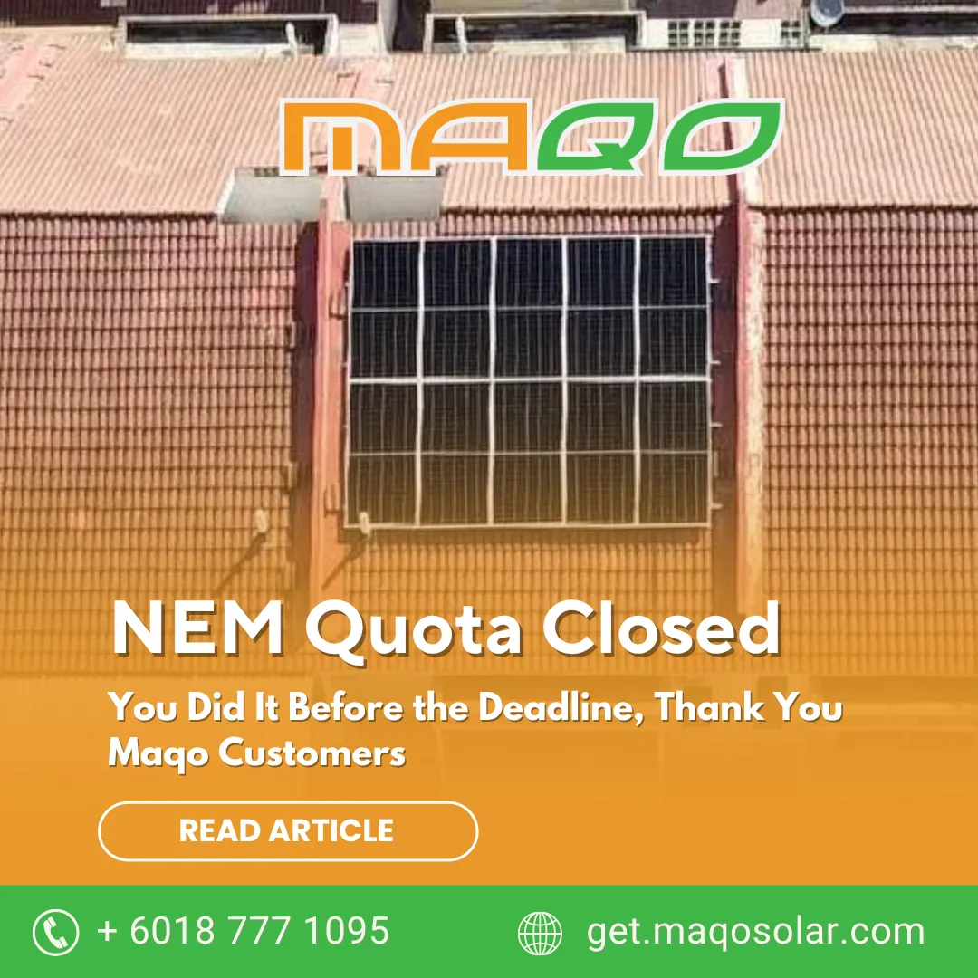 NEM Quota Closed - You Did It Before the Deadline, Thank You Maqo Customers