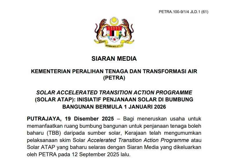 Solar ATAP 2026 Is Coming: Bigger Solar Capacity, No Quota Limits